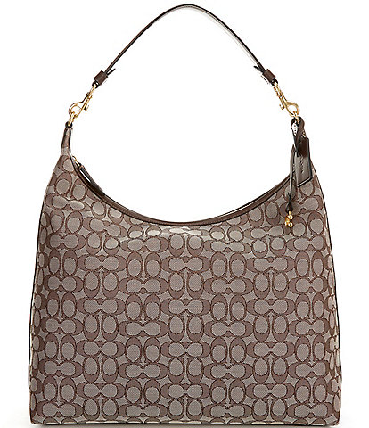 COACH Signature Jacquard Juliet 38 Shoulder Bag