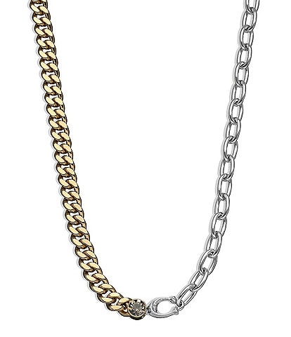 COACH Signature Mixed Chain Collar Necklace