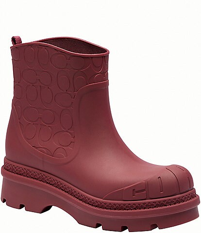 COACH Signature Slip On Rubber Rainboots