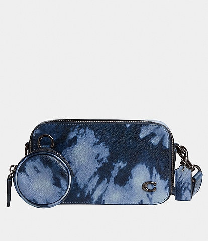 COACH Slim Charter Signature Canvas Jacquard Tie-Dye Print Crossbody Bag