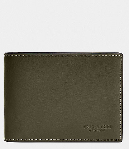 COACH Slim Leather Billfold Wallet