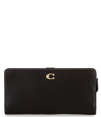 COACH Smooth Leather Skinny Wallet