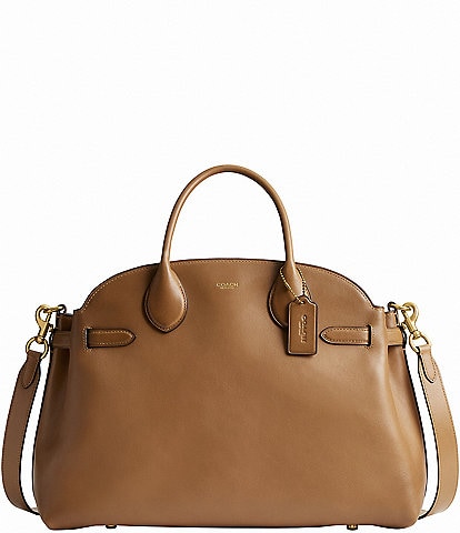 COACH Soft Empire 40 Leather Carryall Satchel Bag