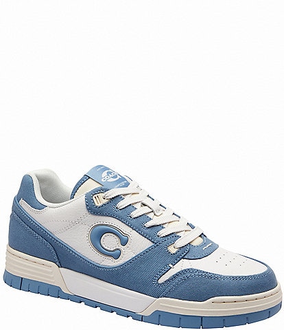 COACH Soho Denim and Leather Sneakers