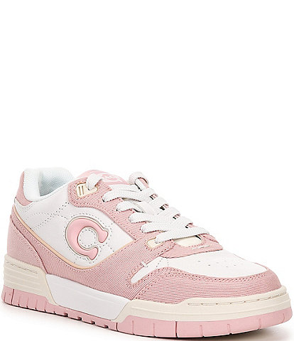 COACH Soho Denim and Leather Sneakers