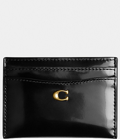 COACH Spazzolato Leather Essential Card Case