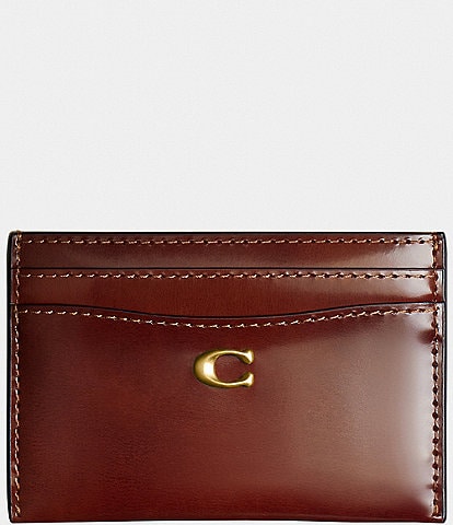 COACH Spazzolato Leather Essential Card Case