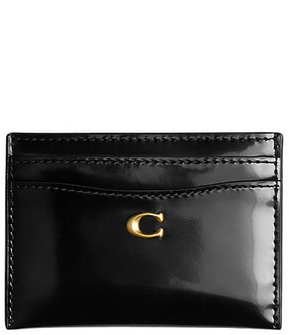 COACH Spazzolato Leather Essential Card Case