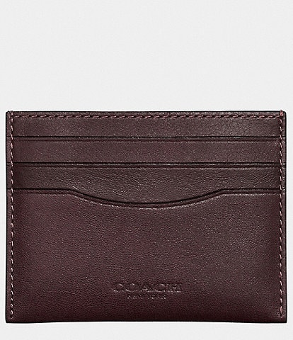 COACH Sport Flat Leather Card Case