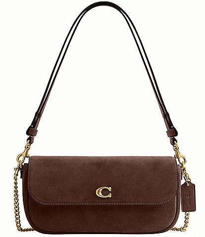  Suede Brook Flap Chain Bag