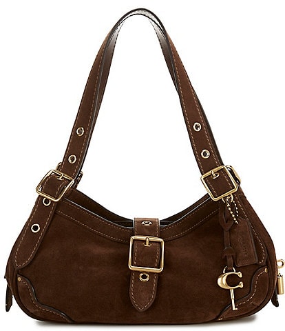 COACH Suede Drifter Double Handle Shoulder Bag 31