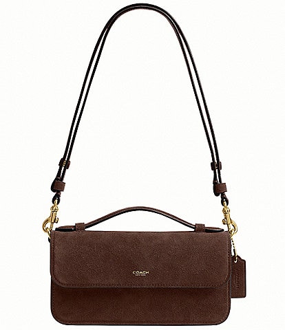 COACH Suede Elora Top Handle Crossbody Bag