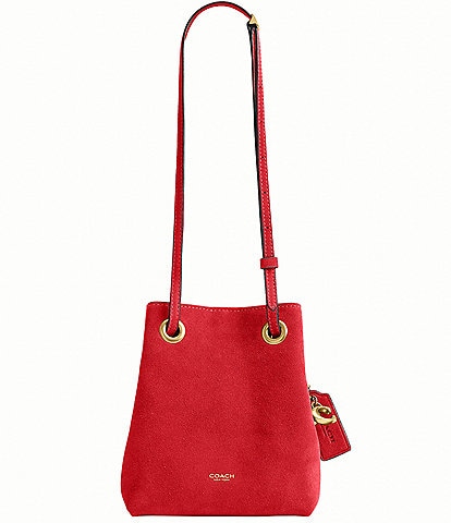 COACH Jade Suede Mini Drawstring Bag
