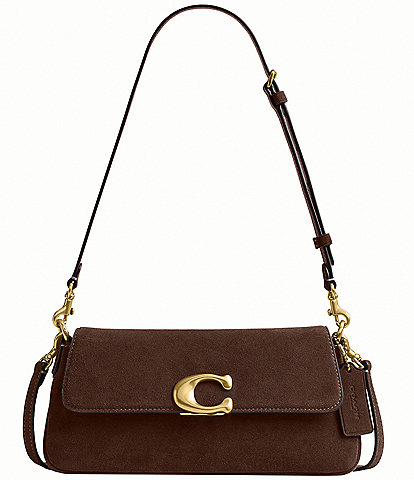 COACH Suede Jet Shoulder Bag
