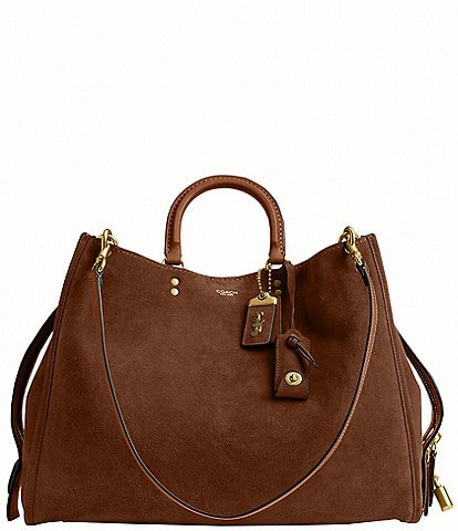COACH Suede Rogue Satchel Bag 40