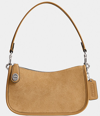 COACH Swinger Suede Shoulder Bag