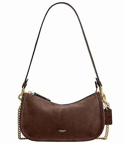 COACH Suede Waverly Shoulder Bag