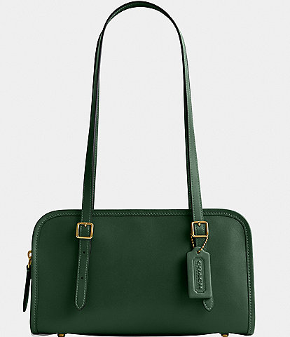 MICHAEL Michael Kors Jet Set Small Envelope Faux Leather Bag in Green