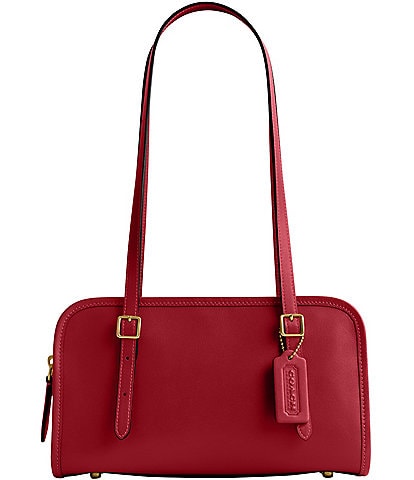 COACH Swing Zip Leather Satchel Bag