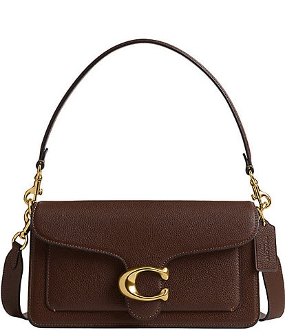 COACH Tabby 26 Pebble Leather Gold Tone Shoulder Crossbody Bag