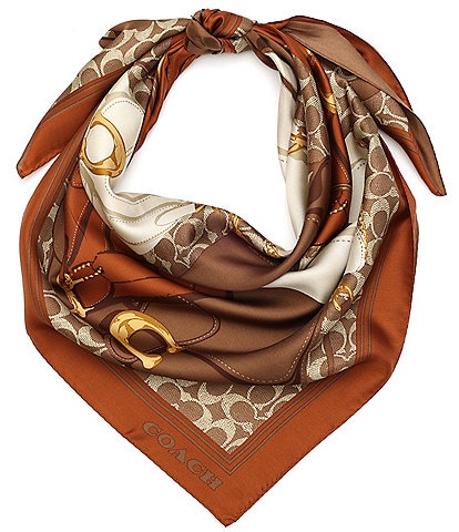 COACH Tabby Printed Silk Square Scarf