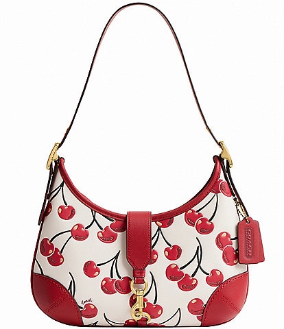 COACH The Coach Originals Cherry Print Hamptons Hobo Shoulder Bag