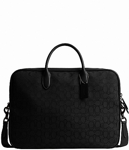 Coach Theo Signature Jacquard Work Bag