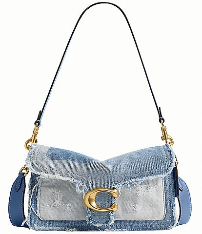 COACH Tabby 26 Up Cycled Denim Shoulder Bag