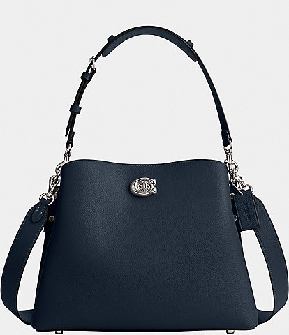 COACH Willow Pebble Leather Shoulder Bag