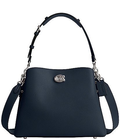 COACH Willow Pebble Leather Shoulder Bag