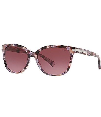 COACH Women's 0HC8132 57mm Gradient Cat Eye Sunglasses