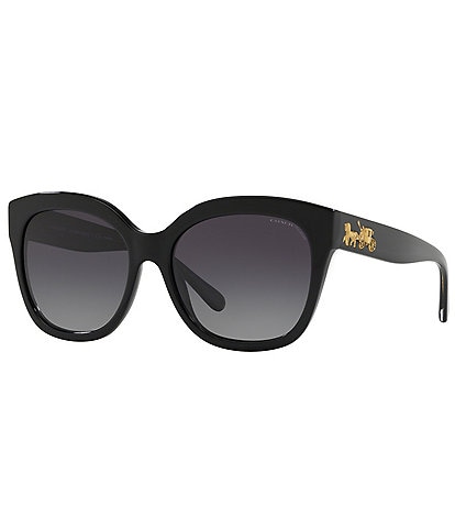 COACH Women's 0HC8264 56mm Gradient Polarized Square Sunglasses
