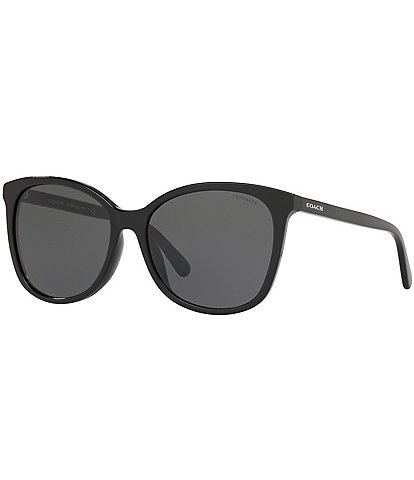 COACH Women's 0HC8271U 57mm Solid Square Sunglasses