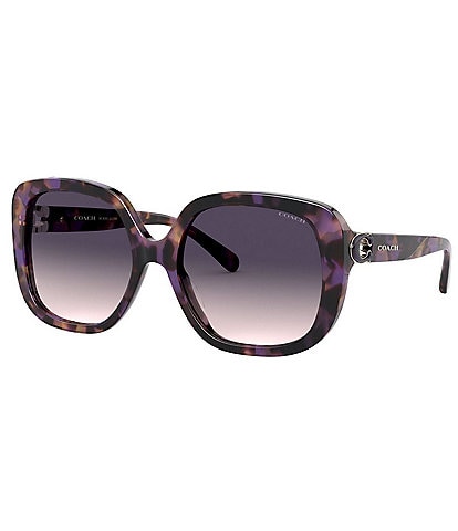COACH Women's 0HC8292 56mm Gradient Square Sunglasses