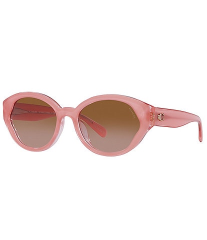 COACH Women's 0HC8364U 55mm Gradient Oval Sunglasses
