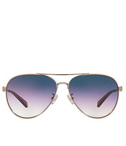 COACH Women's 61mm Aviator Sunglasses