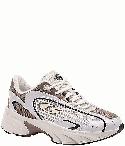 COACH Women's Bolt Leather and Mesh Runner Sneakers