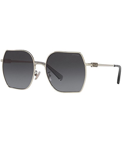 COACH Women's Grey Flash Hc7142 58mm Sunglasses