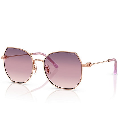 COACH Women's HC7175 CAD79 56mm Geometric Sunglasses
