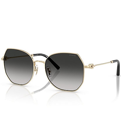COACH Women's HC7175 CAD79 56mm Geometric Sunglasses