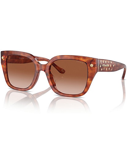 COACH Women's HC8392U 53mm Tortoise Square Sunglasses