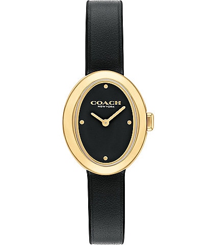 COACH Women's Sammy Quartz Analog Leather Strap Watch