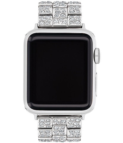 COACH Women's Silver Ombre Crystal 38/40/41mm Stainless Steel Bracelet for Apple Watch