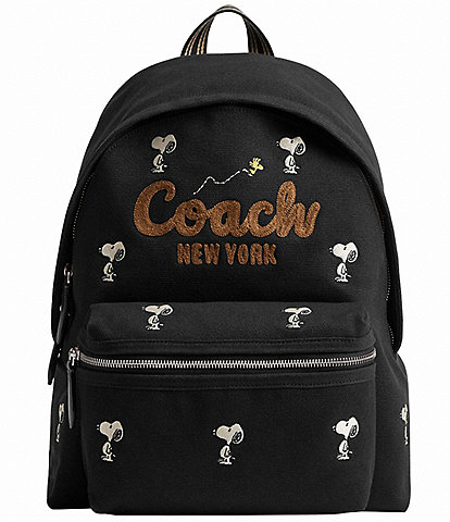 COACH x Peanuts Cargo Backpack with Snoopy Print