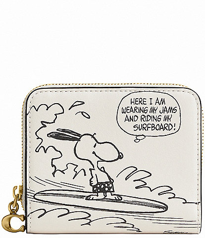 COACH x Peanuts Essential Billfold Wallet With Newspaper Print