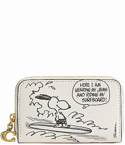 COACH x Peanuts Zip Around Card Case