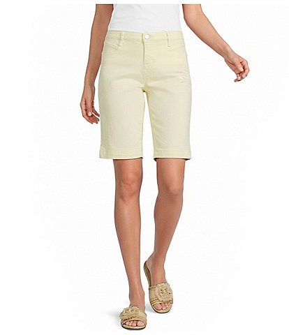 Code Bleu Chelsea Stretch Denim High Rise Bermuda Shorts