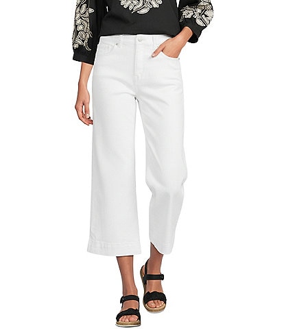 Code Bleu Chelsea Stretch Denim High Rise Side Slit Capri Jeans