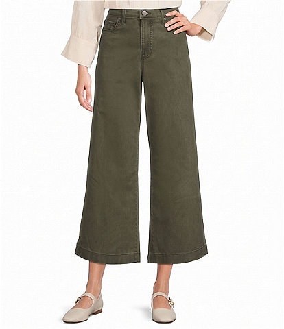 Code Bleu Denim High Rise Wide Leg Ankle Jeans