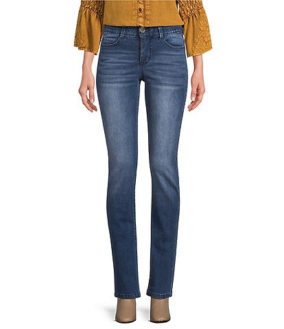 Code Bleu #double;F'AB#double; Body Sculpt Straight Leg Jeans
